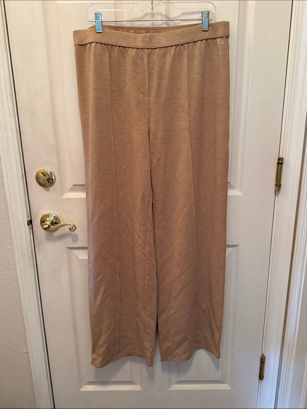 NWT J.Jill Soft Wide-Leg Pull-On Pants Camel L